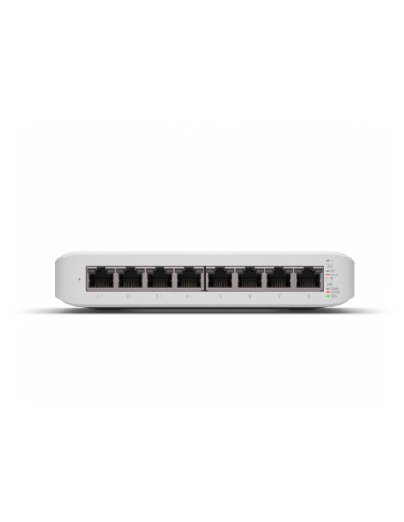 Switch, UBIQUITI, Lite 8 PoE, Type L2, Desktop/pedestal, 8x10Base-T / 100Base-TX / 1000Base-T, PoE+ ports 4, USW-LITE-8-POE