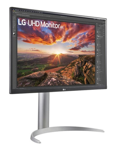 LCD Monitor, LG, 27UP850K-W, 27", Gaming, Panel IPS, 3840x2160, 16:9, 60 Hz, 5 ms, Pivot, Height adjustable, Tilt, Colour Black