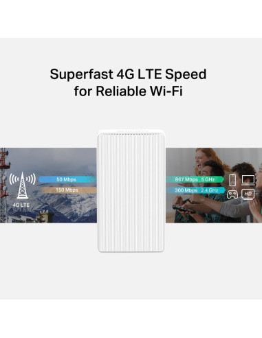 Wireless Router, MERCUSYS, Router, LAN WAN ports 1, 4G, MB130-4G