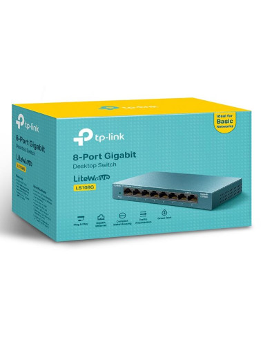 Switch, TP-LINK, TP-LINK LS108G, LS108G, 8x10Base-T / 100Base-TX / 1000Base-T, LS108G