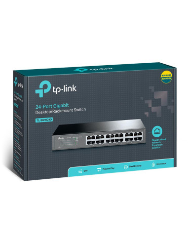 Switch, TP-LINK, 24x10Base-T / 100Base-TX / 1000Base-T, TL-SG1024D