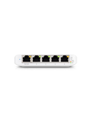 Switch, UBIQUITI, USW-Flex-Mini, 5x10Base-T / 100Base-TX / 1000Base-T, 1xRJ45, 1, PoE ports 1, USW-FLEX-MINI