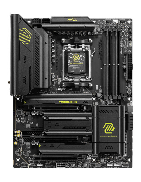 Mainboard, MSI, AMD X870, SAM5, ATX, Memory DDR5, Memory slots 4, 1xPCI-Express 1x, 3xPCI-Express 16x, 4xM.2, 1xHDMI, 1xAudio-I