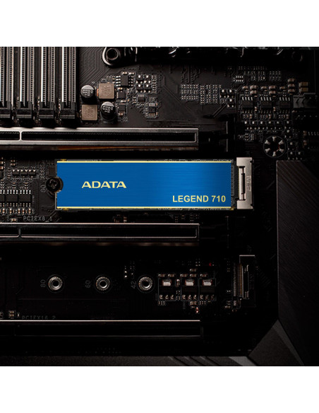 SSD, ADATA, LEGEND 710, 512GB, M.2, PCIE, NVMe, 3D NAND, Write speed 1000 MBytes/sec, Read speed 2400 MBytes/sec, TBW 130 TB, M