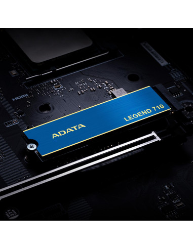 SSD, ADATA, LEGEND 710, 512GB, M.2, PCIE, NVMe, 3D NAND, Write speed 1000 MBytes/sec, Read speed 2400 MBytes/sec, TBW 130 TB, M
