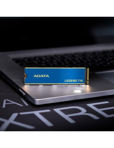 SSD, ADATA, LEGEND 710, 512GB, M.2, PCIE, NVMe, 3D NAND, Write speed 1000 MBytes/sec, Read speed 2400 MBytes/sec, TBW 130 TB, M