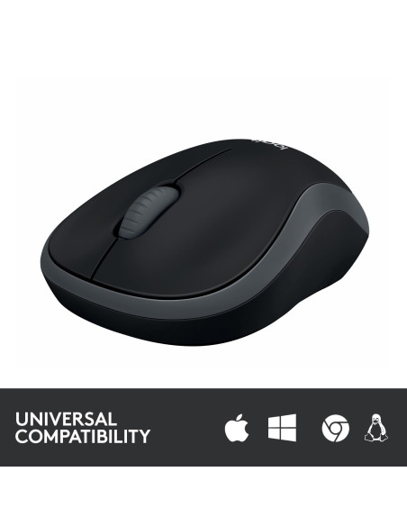 MOUSE USB OPTICAL WRL M185/GREY 910-002238 LOGITECH