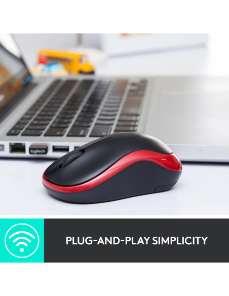 MOUSE USB OPTICAL WRL M185/GREY 910-002238 LOGITECH