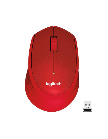 MOUSE USB OPTICAL WRL M330/SILENT RED 910-004911 LOGITECH