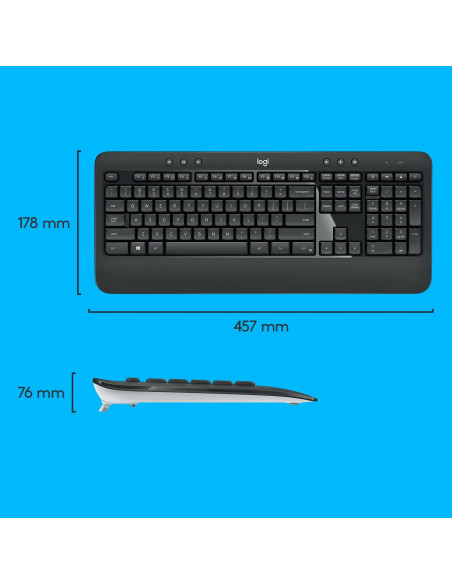 KEYBOARD +MOUSE MK540 ADVANCED/ENG 920-008685 LOGITECH