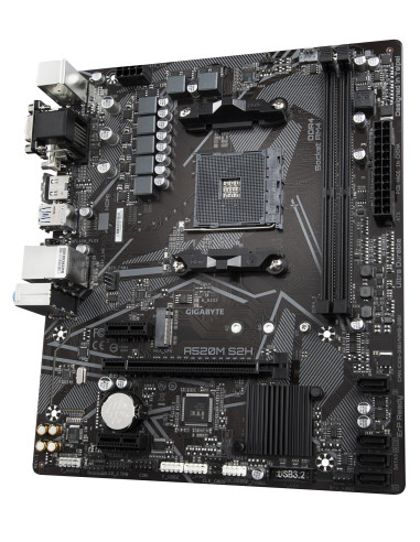 Mainboard, GIGABYTE, AMD A520, SAM4, Micro-ATX, Memory DDR4, Memory slots 2, 2xPCI-Express 3.0 1x, 1xPCI-Express 3.0 16x, 1xM.2