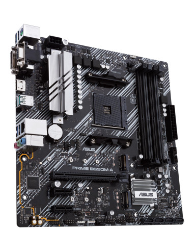 Mainboard, ASUS, AMD B550, SAM4, MicroATX, Memory DDR4, Memory slots 4, 2xPCI-Express 3.0 1x, 1xPCI-Express 4.0 16x, 2xM.2, 1x1