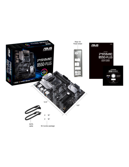 Mainboard, ASUS, AMD B550, SAM4, ATX, 3xPCI-Express 3.0 1x, 1xPCI-Express 3.0 16x, 2xM.2, 1xPCI-Express 4.0 16x, Memory DDR4, M