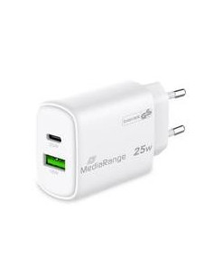 POWER ADAPTER USB/USB-C 25W/FAST MRMA112-2 MEDIARANGE