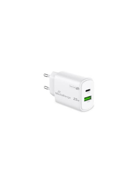 POWER ADAPTER USB/USB-C 25W/FAST MRMA112-2 MEDIARANGE