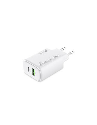 POWER ADAPTER USB/USB-C 25W/FAST MRMA112-2 MEDIARANGE