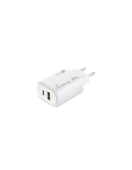 POWER ADAPTER USB/USB-C 25W/FAST MRMA112-2 MEDIARANGE