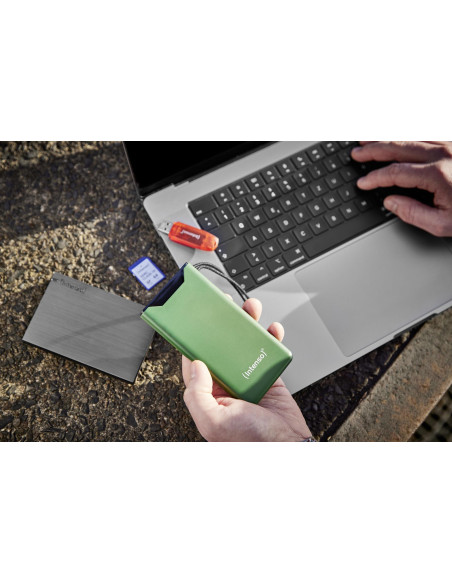 POWER BANK USB 10000MAH QC3.0/GREEN 7332037 INTENSO