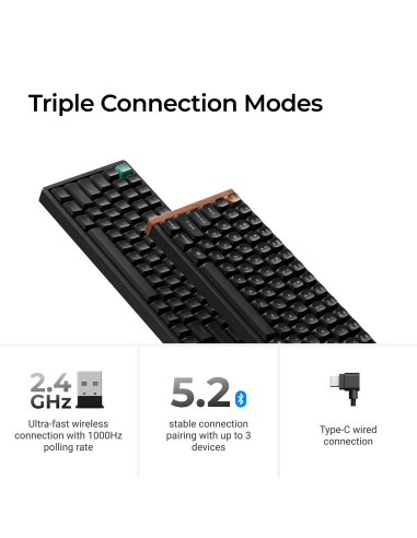 KEYBOARD WRL K2 HE/BLACK K2H-J1 KEYCHRON