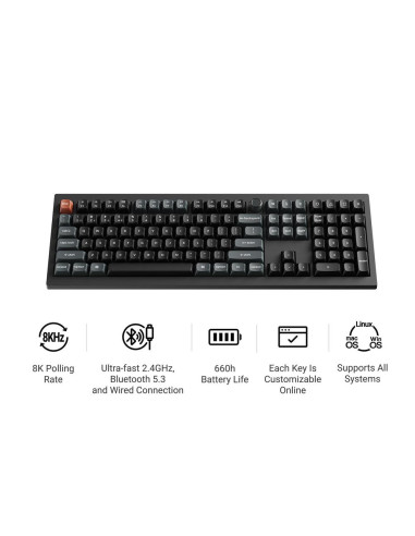 KEYBOARD WRL V6 ULTRA/BLACK V6U-D1 KEYCHRON