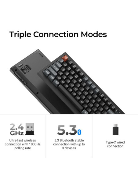 KEYBOARD WRL V3 ULTRA/BLACK V3U-D3 KEYCHRON