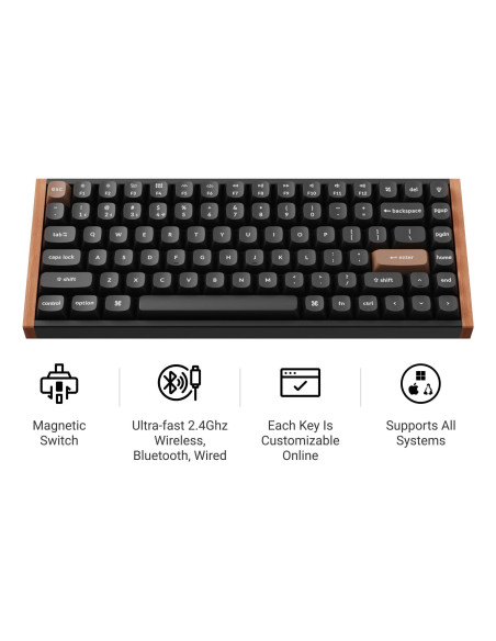 KEYBOARD WRL K2 HE SPECIAL ED./BLACK K2H-F1 KEYCHRON