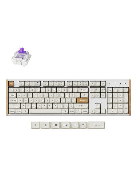 KEYBOARD WRL K10 HE SPECIAL ED/WHITE K10H-Q1 KEYCHRON