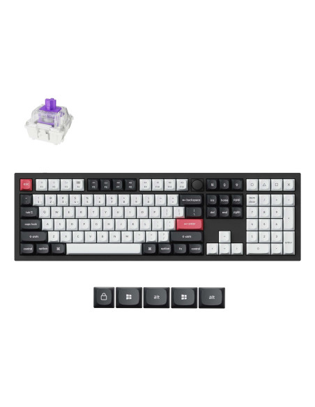 KEYBOARD WRL Q6 HE RGB/CARBON BLACK Q6H-M1 KEYCHRON