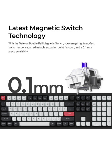 KEYBOARD WRL Q6 HE RGB/CARBON BLACK Q6H-M1 KEYCHRON