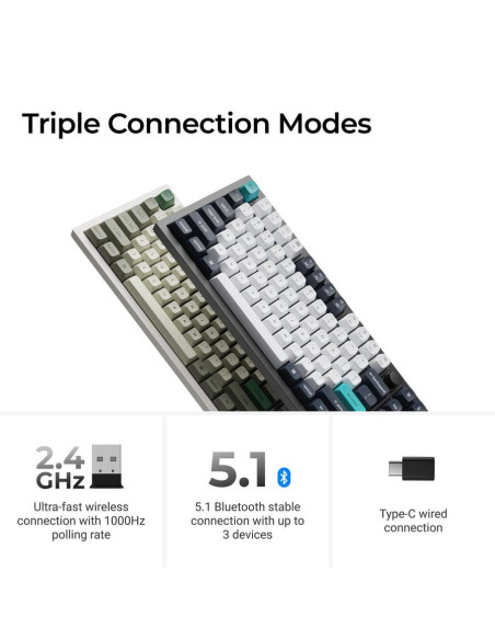 KEYBOARD WRL Q6 MAX RGB/SHELL WHITE Q6M-P4 KEYCHRON