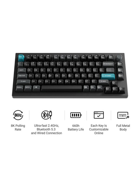 KEYBOARD WRL Q1 ULTRA/BLACK Q1U-M3 KEYCHRON