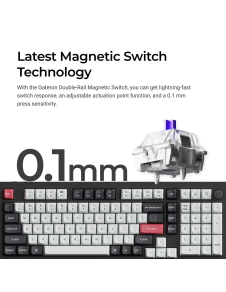 KEYBOARD WRL Q5 HE RGB/SHELL WHITE Q5H-P1 KEYCHRON