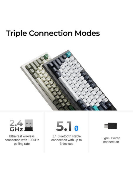 KEYBOARD WRL Q1 MAX RGB/CARBON BLACK Q1M-M4 KEYCHRON