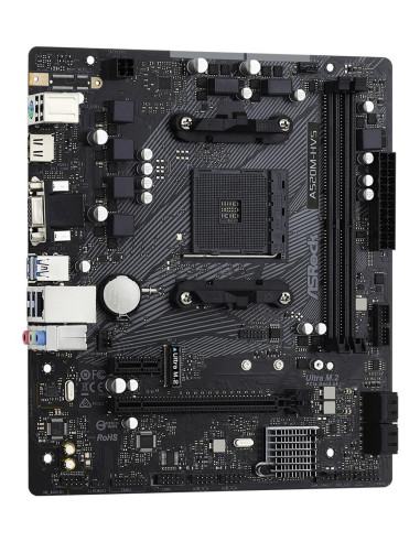 Mainboard, ASROCK, AMD A520, SAM4, Micro-ATX, Memory DDR4, Memory slots 2, 1xPCI-Express 3.0 1x, 1xPCI-Express 3.0 16x, 1xM.2, 