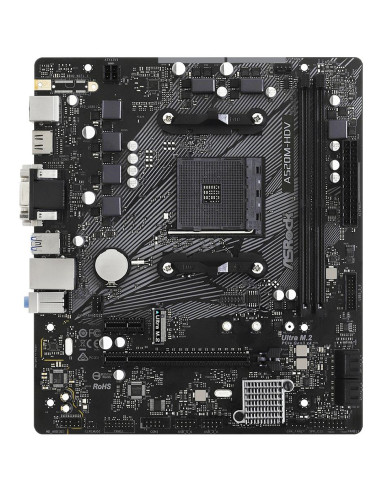 Mainboard, ASROCK, AMD A520, SAM4, Micro-ATX, Memory DDR4, Memory slots 2, 1xPCI-Express 3.0 1x, 1xPCI-Express 3.0 16x, 1xM.2, 