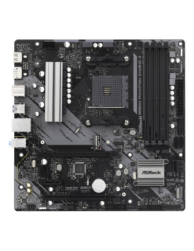 Mainboard, ASROCK, AMD B550, SAM4, MicroATX, 1xPCI-Express 3.0 1x, 1xPCI-Express 3.0 4x, 2xM.2, 1xPCI-Express 4.0 16x, Memory D