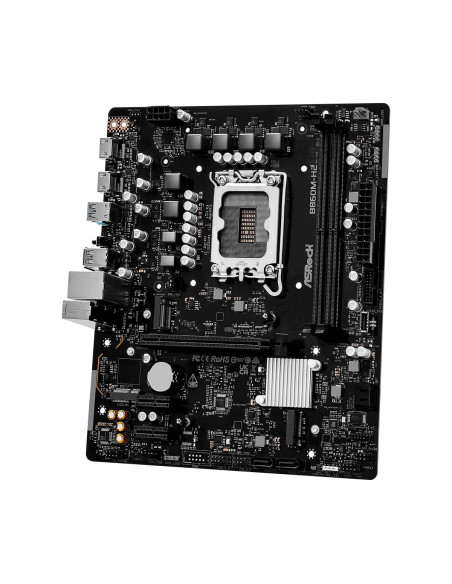 Mainboard, ASROCK, Intel B860 Express, LGA1851, Micro-ATX, Memory DDR5, Memory slots 2, B860M-H2