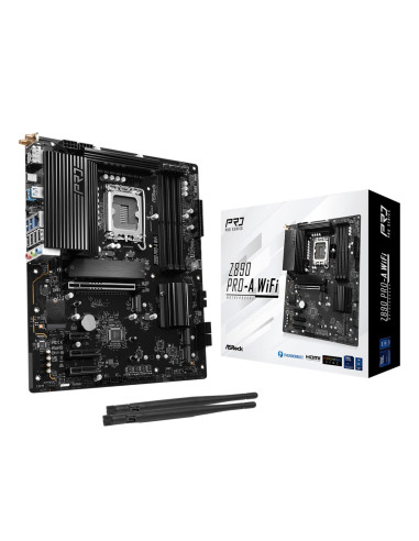 Mainboard, ASROCK, Intel Z890, LGA1851, ATX, Memory DDR5, Memory slots 4, Z890PRO-AWIFI