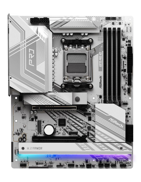 Mainboard, ASROCK, AMD X870, SAM5, ATX, Memory DDR5, Memory slots 4, 1xPCI-Express 4.0 16x, 1xPCI-Express 5.0 16x, 4xM.2, 1xHDM