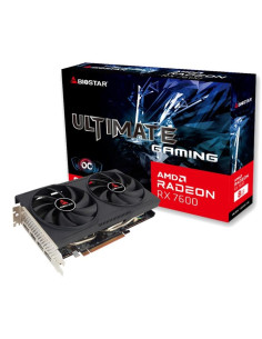Graphics Card, BIOSTAR, AMD, Radeon RX 7600, 2318 MHz, 8 GB, GDDR6, 128 bit, PCI Express 4.0, Active, VA76S6RM81