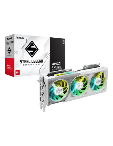 Graphics Card, ASROCK, AMD, Radeon RX 9070 XT, 16 GB, GDDR6, 256 bit, PCI Express x16 5.0, Active, RX9070XTSL16G
