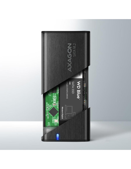 SSD ACC ENCLOSURE M.2 SATA/USB-C EEM2-SBC AXAGON