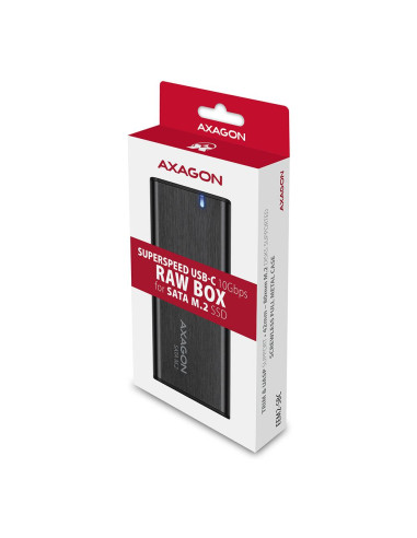 SSD ACC ENCLOSURE M.2 SATA/USB-C EEM2-SBC AXAGON