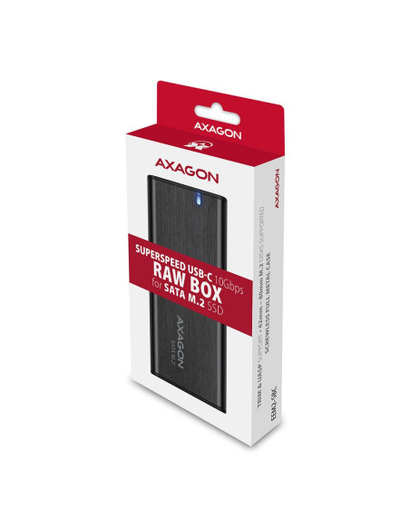 SSD ACC ENCLOSURE M.2 SATA/USB-C EEM2-SBC AXAGON