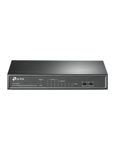Switch, TP-LINK, Desktop/pedestal, 8x10Base-T / 100Base-TX, PoE ports 4, TL-SF1008LP