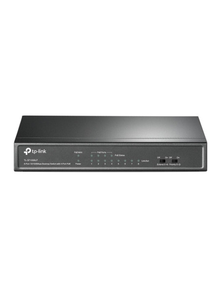 Switch, TP-LINK, Desktop/pedestal, 8x10Base-T / 100Base-TX, PoE ports 4, TL-SF1008LP