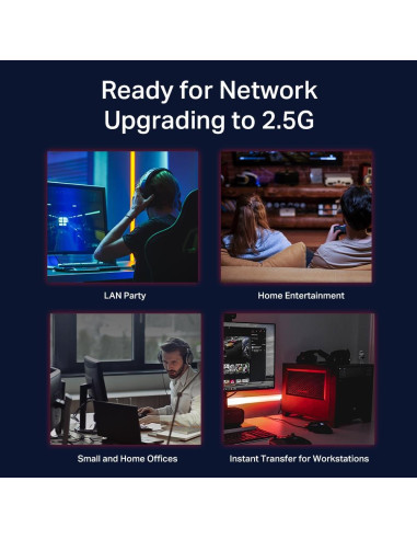 Switch, TP-LINK, TL-SG108-M2, Desktop/pedestal, TL-SG108-M2