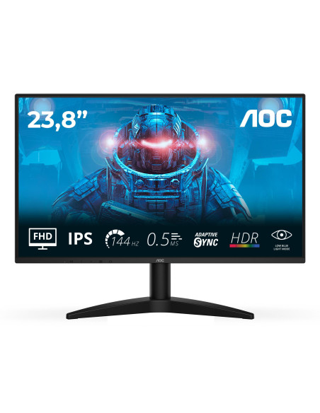 LCD Monitor, AOC, 23.8 ", 1920 x 1080 pixels, Full HD, Native aspect ratio 16:9, LED, Flat, 24B36X