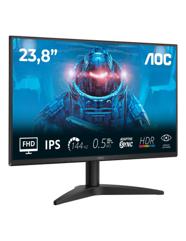 LCD Monitor, AOC, 23.8 ", 1920 x 1080 pixels, Full HD, Native aspect ratio 16:9, LED, Flat, 24B36X