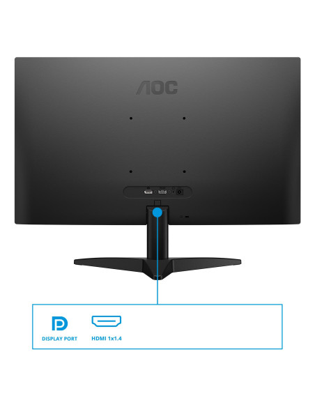 LCD Monitor, AOC, 23.8 ", 1920 x 1080 pixels, Full HD, Native aspect ratio 16:9, LED, Flat, 24B36X